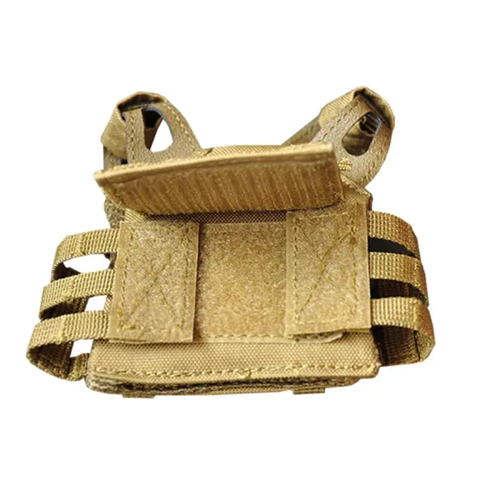 سترة LPC التكتيكية المتطورة من SINAIRSOFT، خفيفة الوزن ومناسبة للصيد والتخييم في الهواء الطلق، بتصميم Molle صغير ومناسب لحمل علب البيرة.