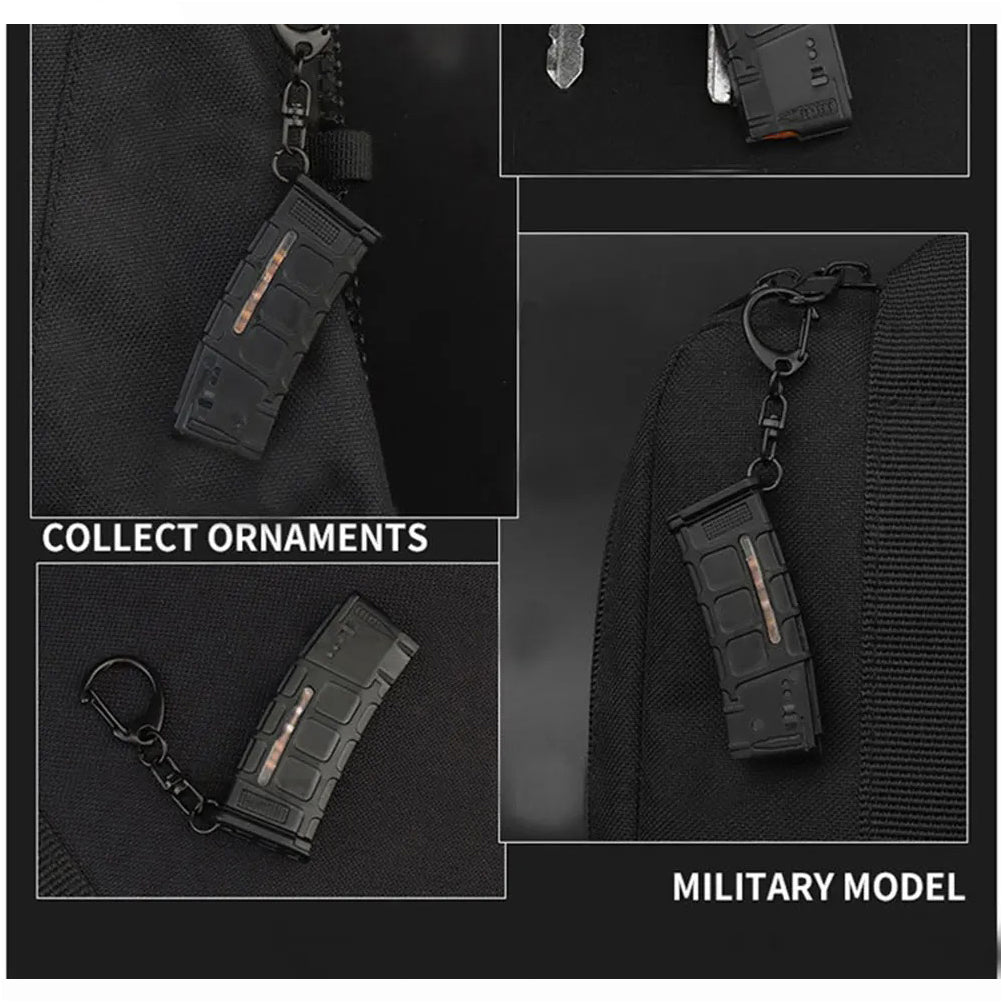 SINAIRSOFT 5.56 Magazine Keychain Mini Tactical Replica Key Ring Paintball