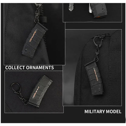 SINAIRSOFT 5.56 Magazine Keychain Mini Tactical Replica Key Ring Paintball