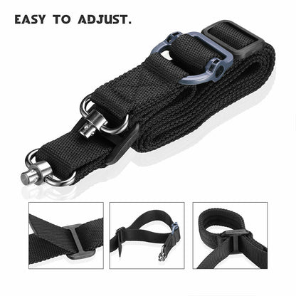 SINAIRSOFT Tactical Quick Detach 1&2 Point Sling Adjustable 1.2" Rifle Gun Strap