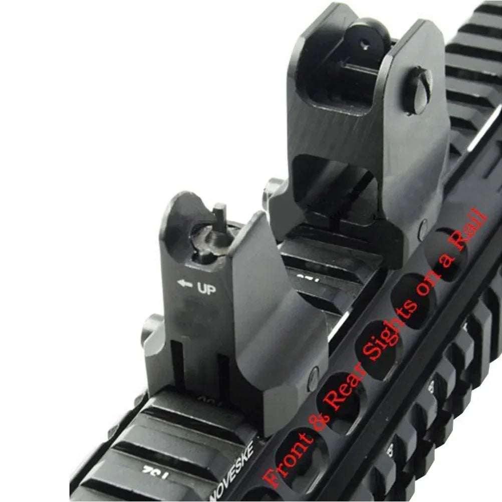SINAIRSOFT Tactical Rail Mount Fixed Front Iron Sight Weaver Picatinny Rail Sight