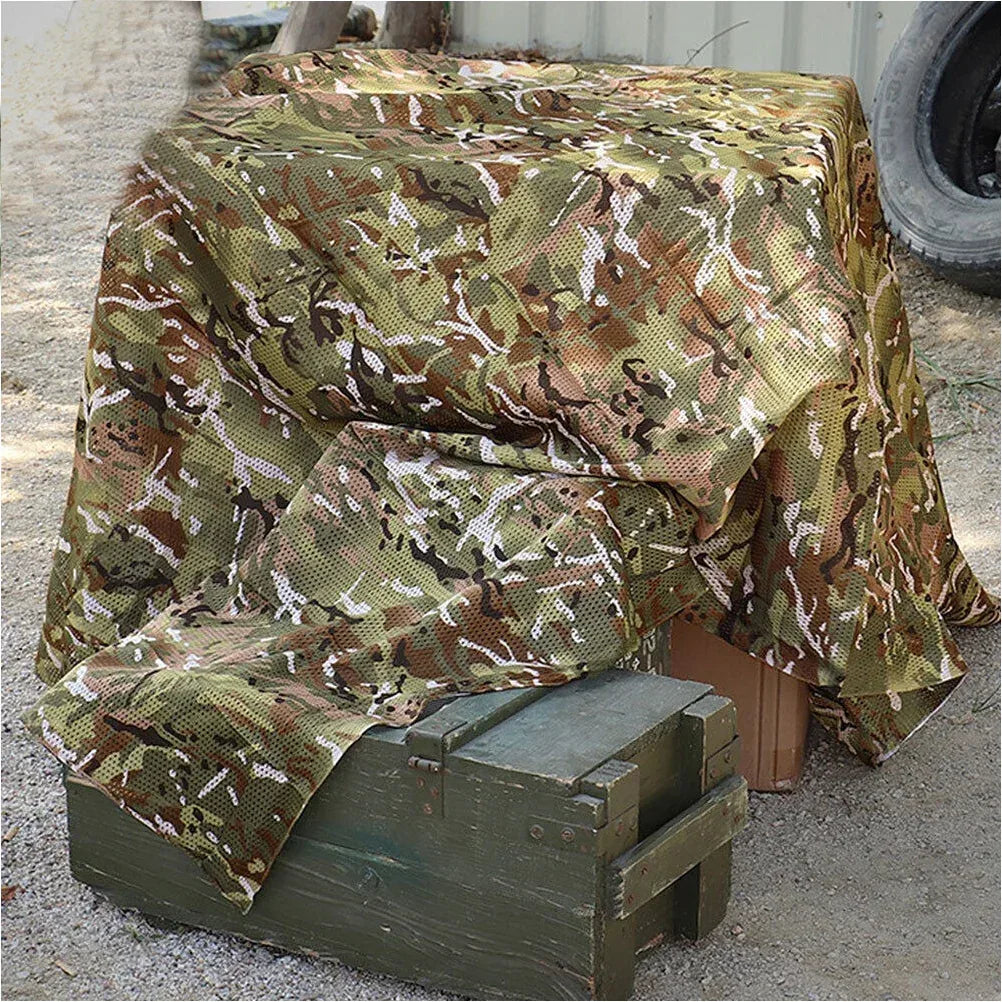 SINAIRSOFT شبكة التمويه الخيش المموهة للصيد والتظليل والتخييم