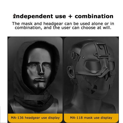SINAIRSOFT Full Face Tactical Breathable W/ Headgear Mask