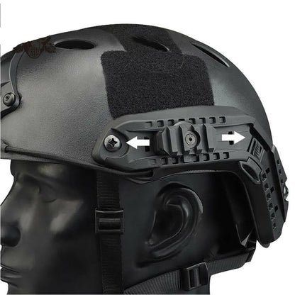 SINAIRSOFT Tactical Helmet Side Rail Flashlight Mount Adapter 360 Degree Rotat