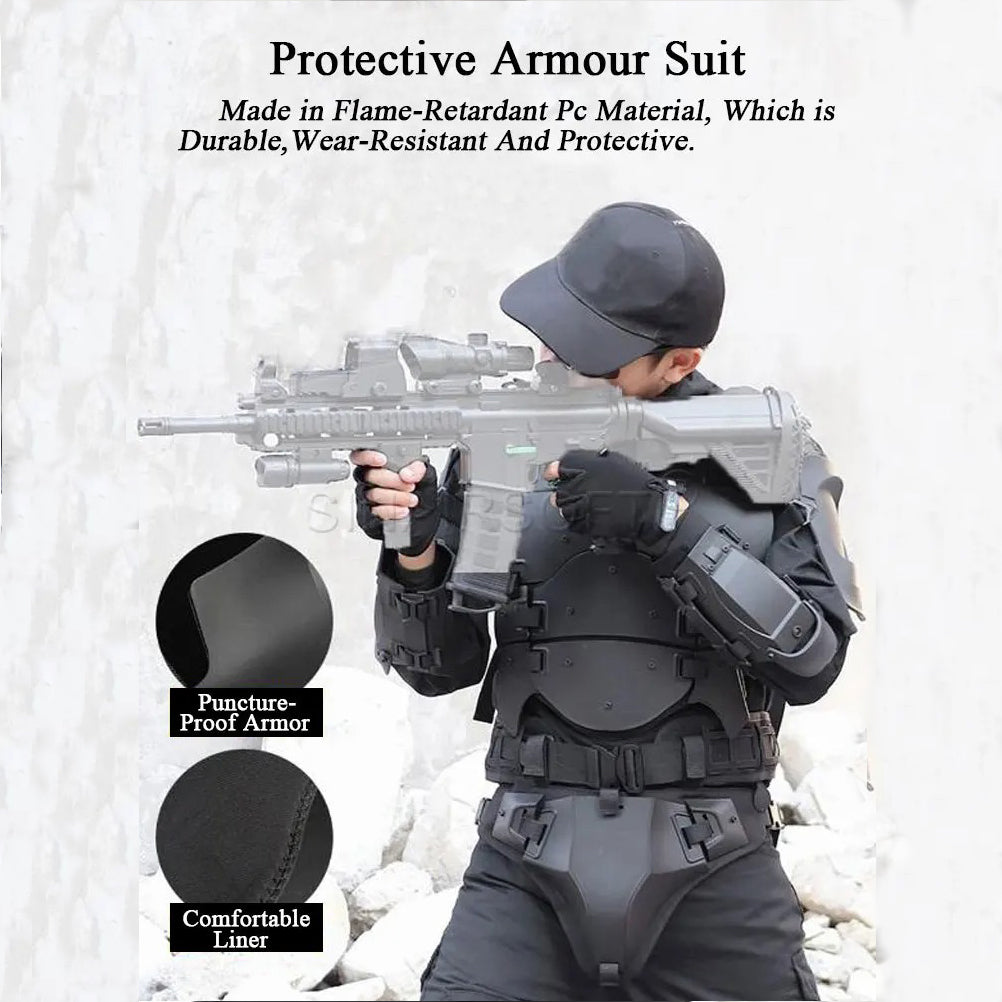 SINAIRSOFT Tactical Armor Suit Adjustable Tactical Molle Chest Protector Vest