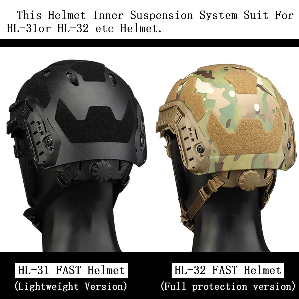 SINAIRSOFT Tactical Fast Helmet Inner Suspension System Portable