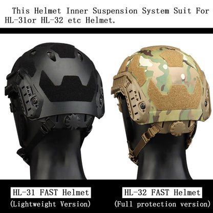 SINAIRSOFT Tactical Fast Helmet Inner Suspension System Portable