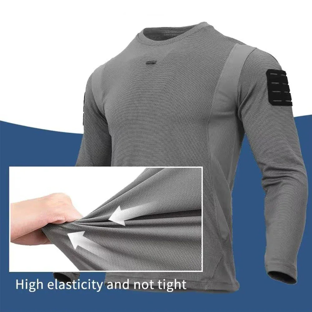 EMERSONGEAR قميص رجالي قتالي بأكمام طويلة تيشيرت تكتيكي بقصة ضيقة