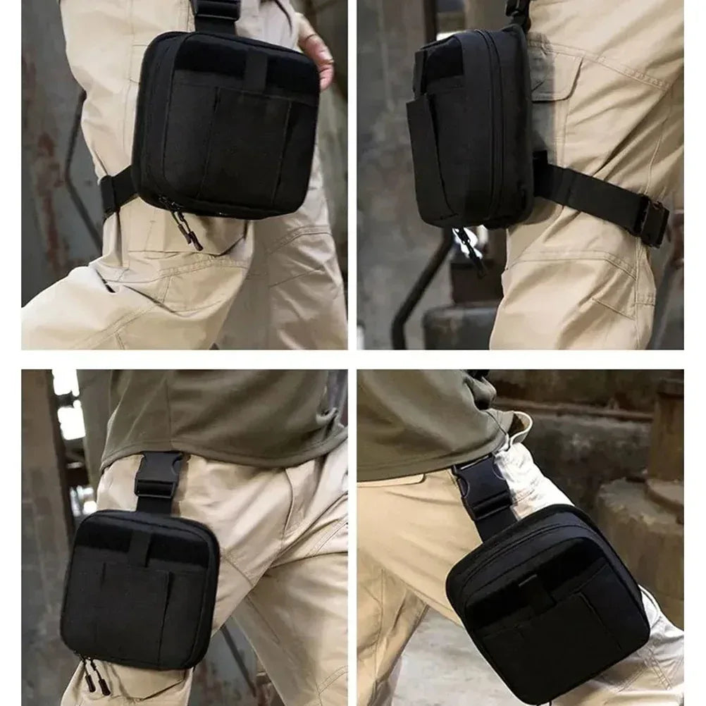 SINAIRSOFT Taktika IFAK Medicina Sako Krura Poŝo MOLLE Utilpakaĵo Unuahelpa Femurpakaĵo