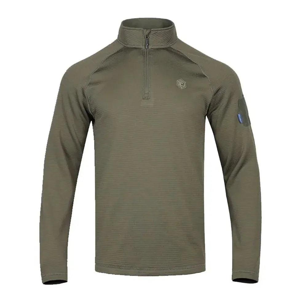 EMERSONGEAR Blue Label سويت شيرت بقبعة "ستيلث" بأكمام طويلة قمصان تكتيكية