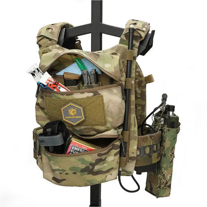 EMERSONGEAR With Zipper Double Pouch for FRO Style V5 Vest Back Panel