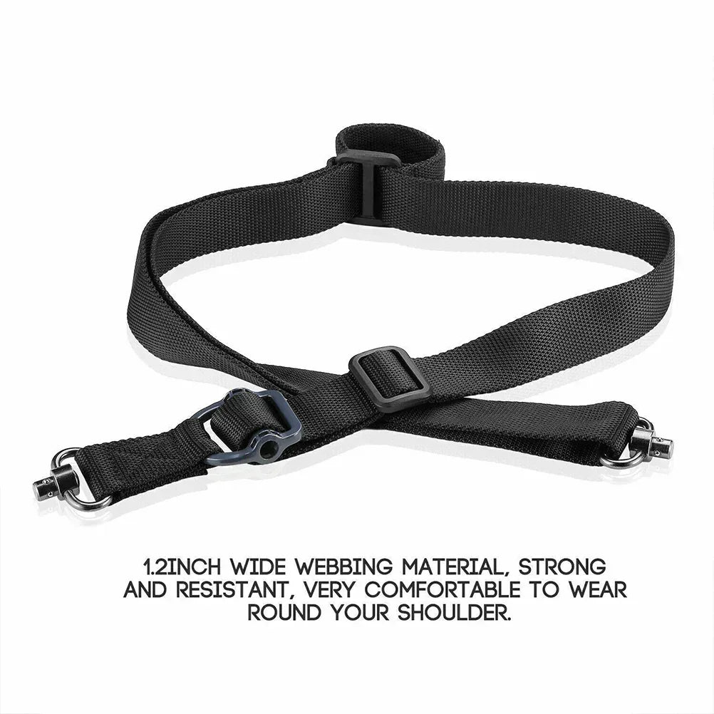 SINAIRSOFT Tactical Quick Detach 1&2 Point Sling Adjustable 1.2" Rifle Gun Strap