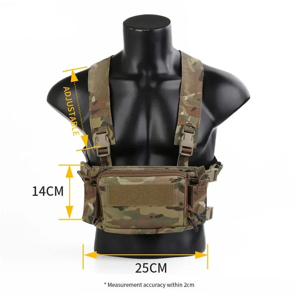 EMERSONGEAR D3CR Micro Tactical Chest Mount سترة صدر MOLLE تكتيكية