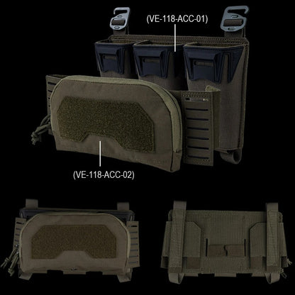 SINAIRSOFT Tactical Placard 2Nd Layer Admin Pouch For Pincer Triple Magazine Pocket