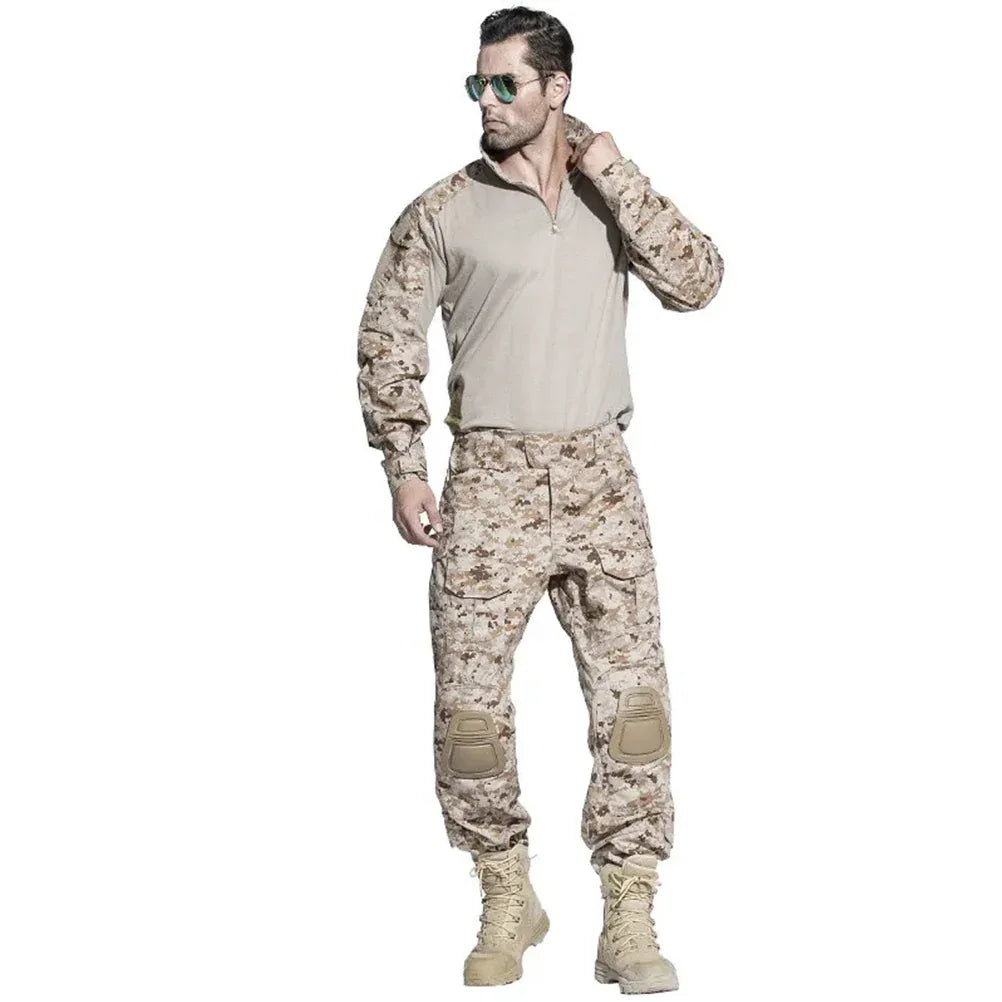 EMERSONGEAR E3 Tactical Mens Shirt Hunting Tops Clothing E3 Camoflage Combat Shirt