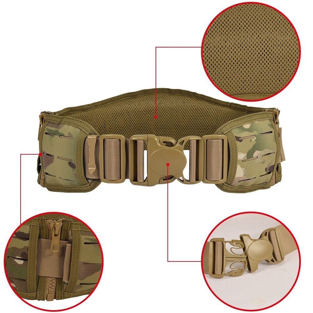 SINAIRSOFT Tactical Battle Belt Multi-Purpose Molle Belts