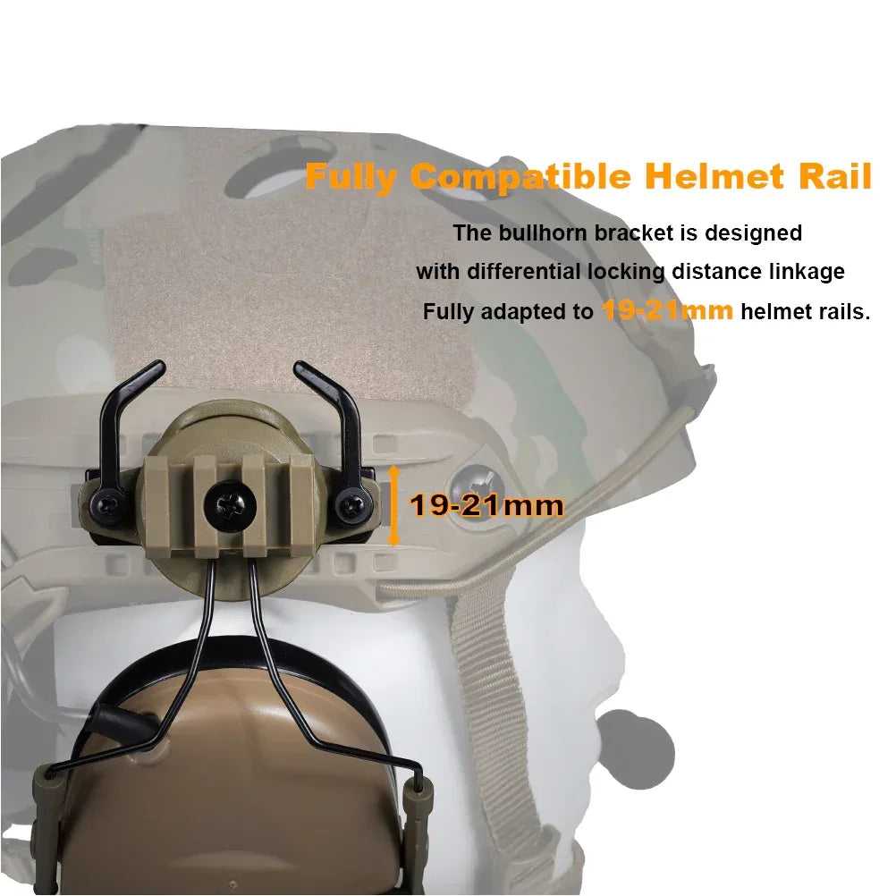 سماعة رأس طيران تكتيكية من SINAIRSOFT طراز Z-Tactical Softair، مع مجموعة محول لقضيب خوذة FAST