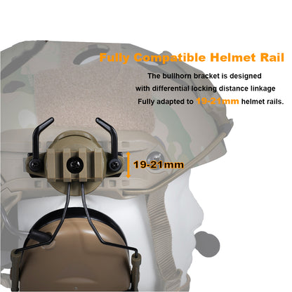 SINAIRSOFT Z-Tactical Softair Aviation Headset For FAST Helmet Rail Adapter Set