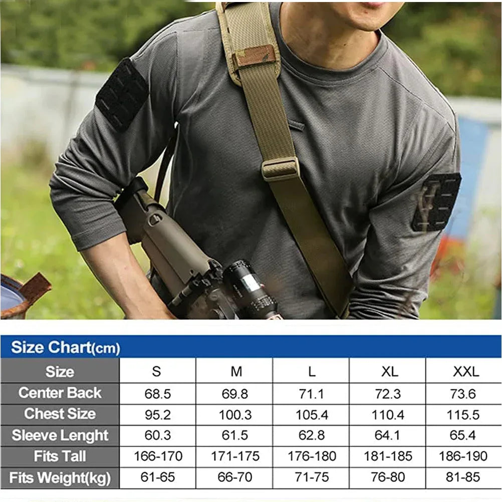 EMERSONGEAR قميص رجالي قتالي بأكمام طويلة تيشيرت تكتيكي بقصة ضيقة