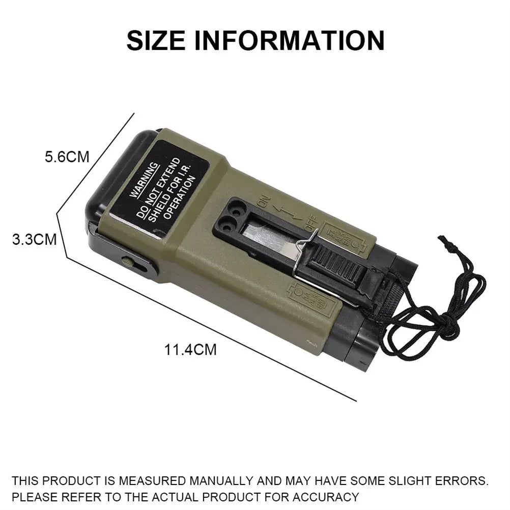 مصباح وميضي متعدد الوظائف ماركة SINAIRSOFT طراز MS2000 للعلامات على الخوذة