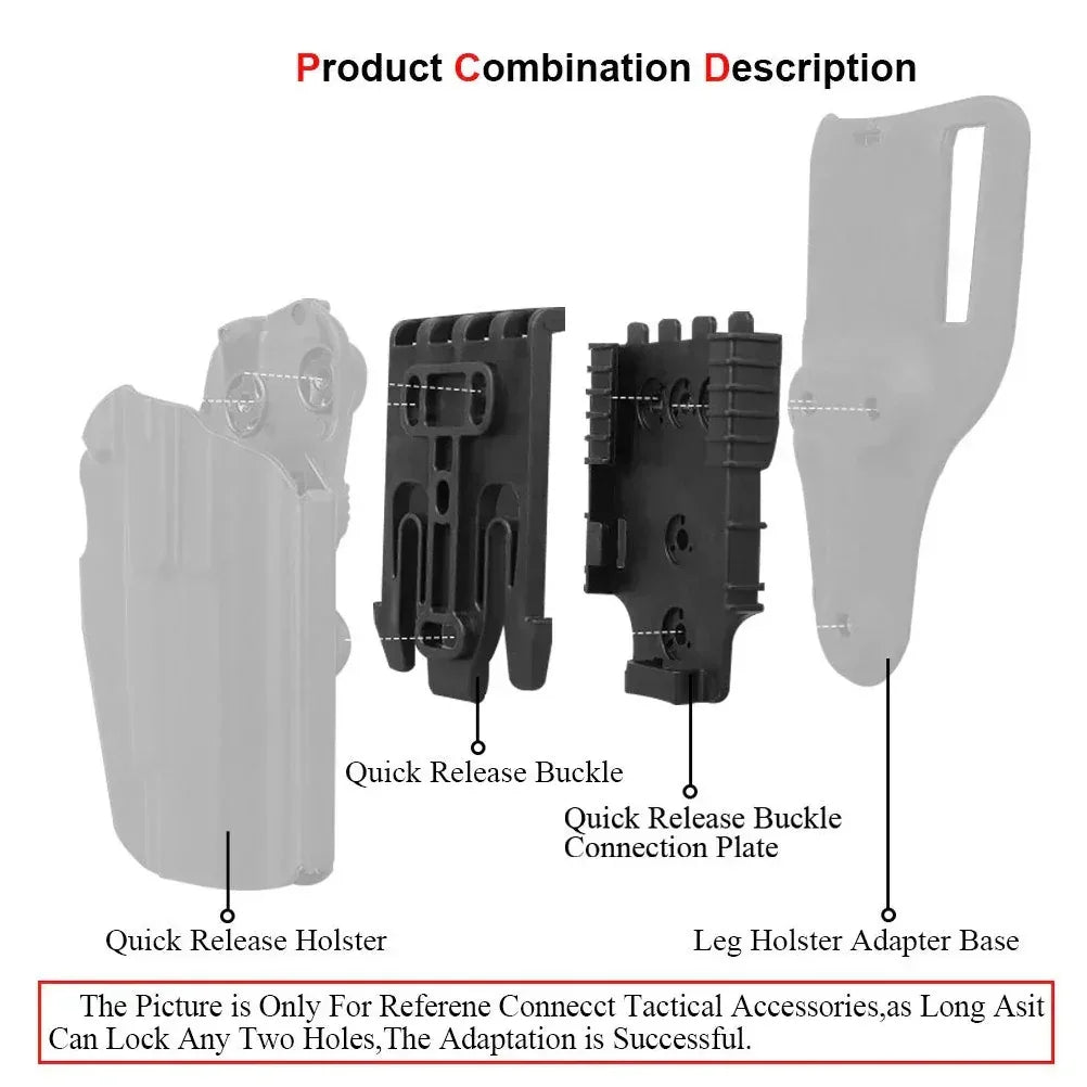 SINAIRSOFT Tactical Quick Release Locking System Kit Holster Adapter QLS Jagd Paintball