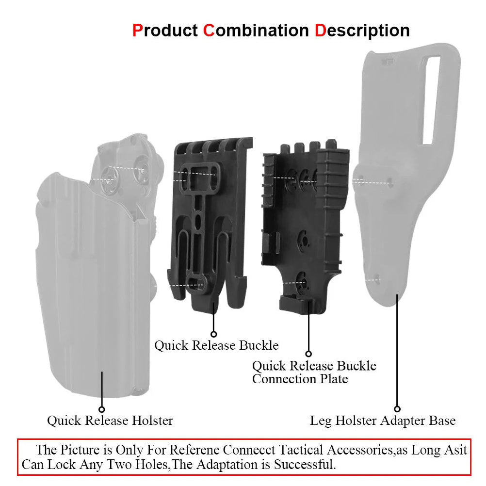 SINAIRSOFT Tactical Quick Release Locking System Kit Holster Adapter QLS Jagd Paintball