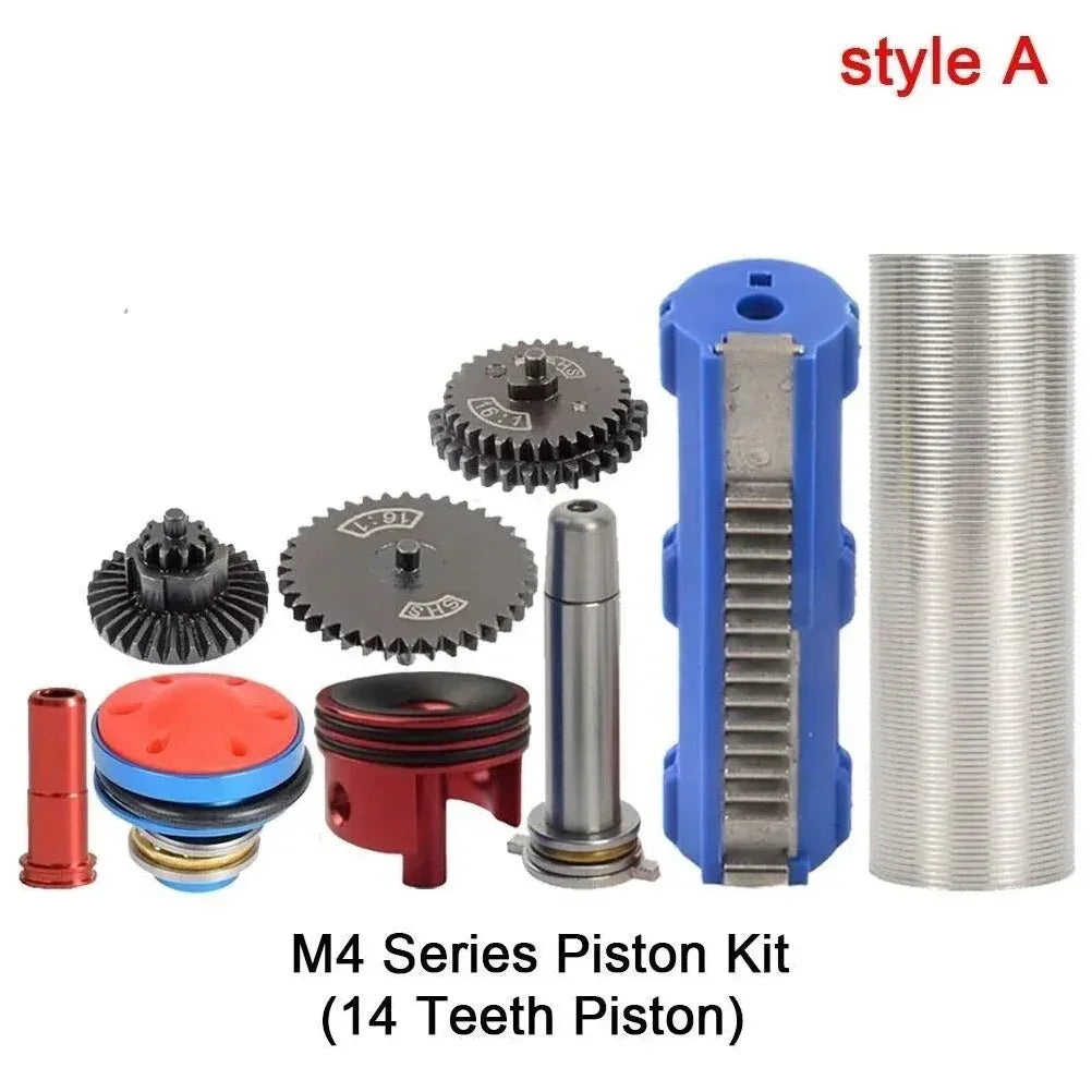 SINAIRSOFT 16:1 Gear Nozzle Cylinder Spring Guide 14Teeth Piston Kit