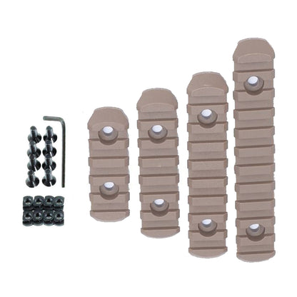 SINAIRSOFT M-Lok Rail Section 5 7 9 11 Slot Polymer Picatinny Rail M-LOK Rail 4 Pcs