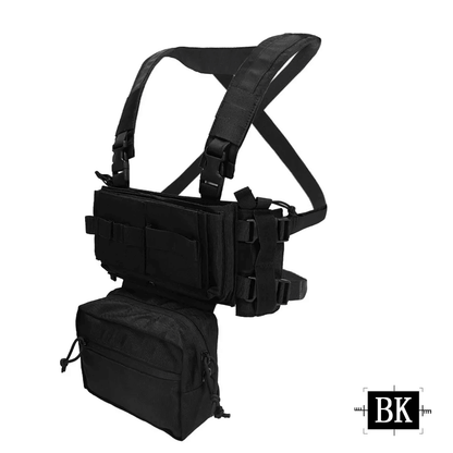 SINAIRSOFT MK3 Tactical Chest Mount Hunting Vest with SACK Bag H Strap