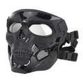 قناع SINAIRSOFT Skull التكتيكي للعبة الأيرسوفت، قناع وجه كامل واقٍ CS للخوذة