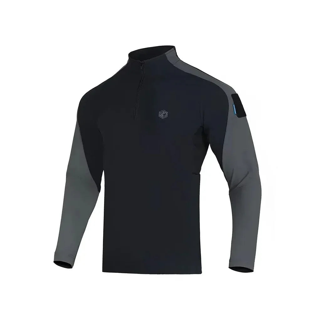 تي شيرت بولو بأكمام طويلة "أبوكاليبس" من Emersongear Blue Label، قمصان يومية
