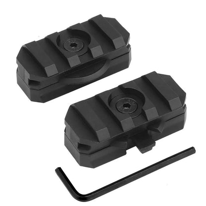 SINAIRSOFT Tactical Helmet Side Rail Flashlight Mount Adapter 360 Degree Rotat