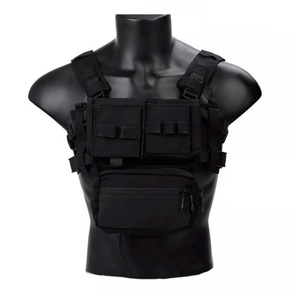 EMERSONGEAR Tactical Chest Rig MK3 Micro Fight Adjust Classic Carrier w/ 5.56 Pouch