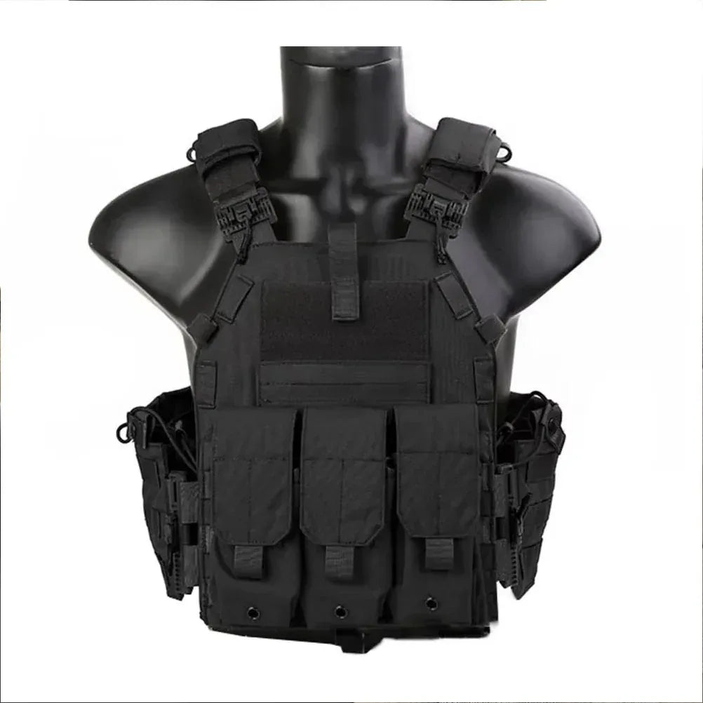سترة Emersongear التكتيكية 6094K سريعة التحرير بنظام MOLLE مع حقيبة مخازن