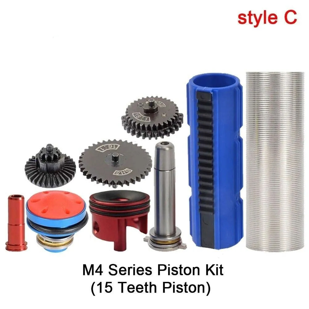 SINAIRSOFT 16:1 Gear Nozzle Cylinder Spring Guide 14Teeth Piston Kit