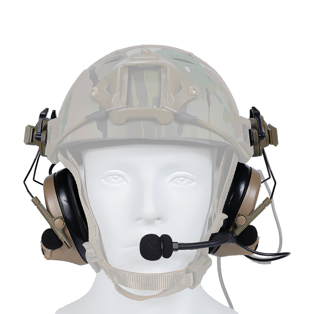 SINAIRSOFT Z-Tactical Softair Aviation Headset For FAST Helmet Rail Adapter Set
