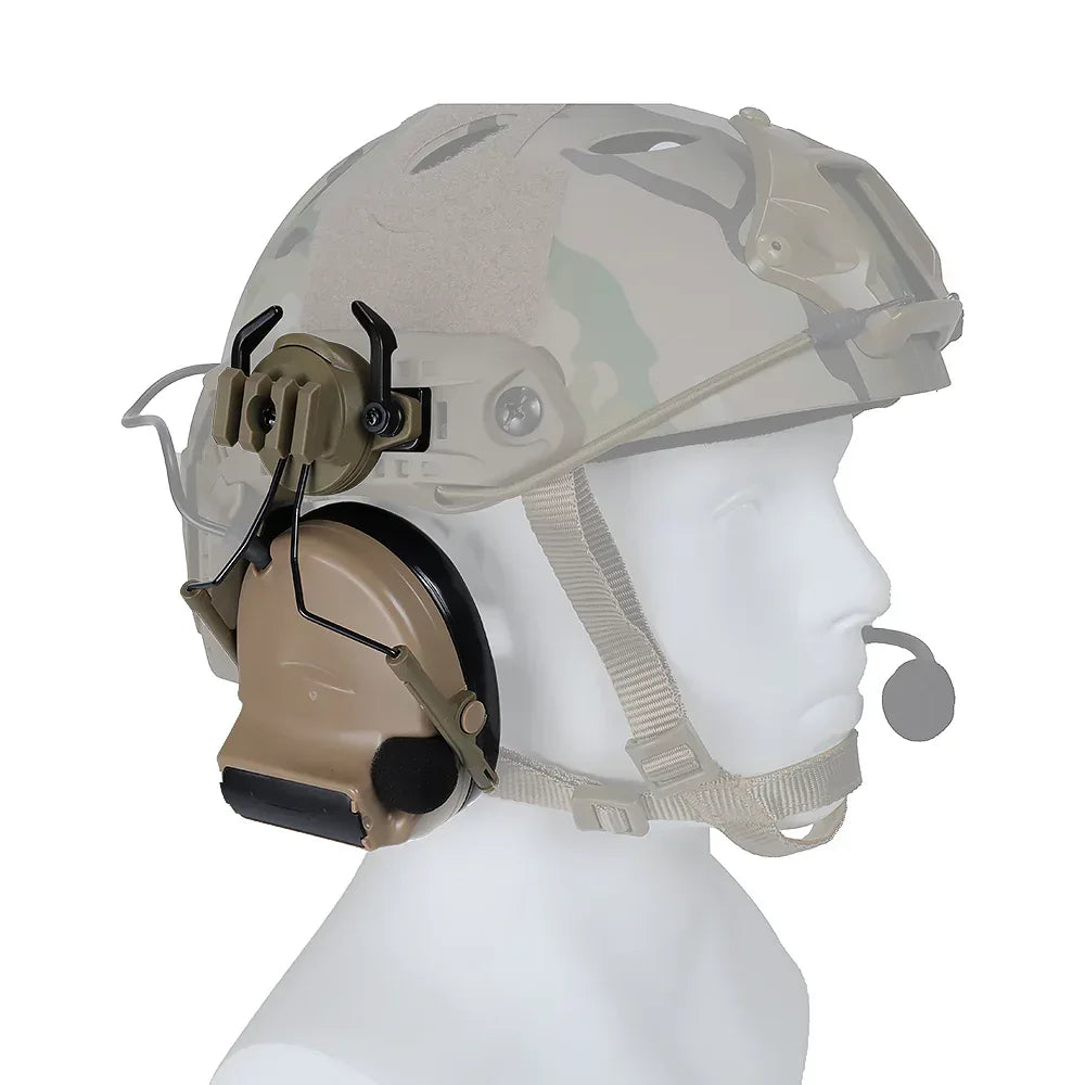 سماعة رأس طيران تكتيكية من SINAIRSOFT طراز Z-Tactical Softair، مع مجموعة محول لقضيب خوذة FAST