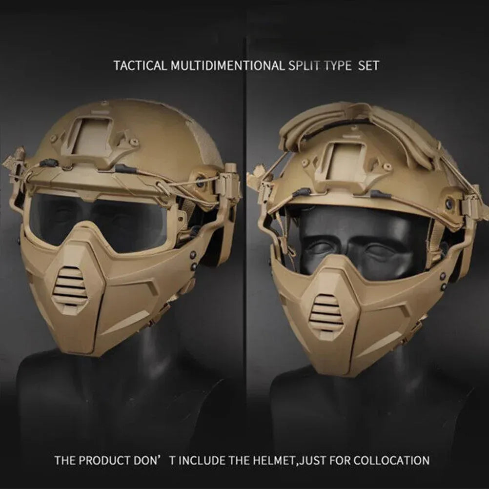مجموعة قناع ونظارات حماية تكتيكية نصف وجه من SINAIRSOFT