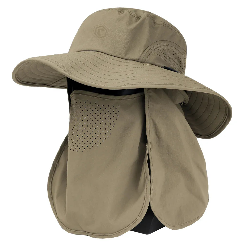 Emersongear® Modular Sun Shield Cap - Detachable Mask & Neck Guard