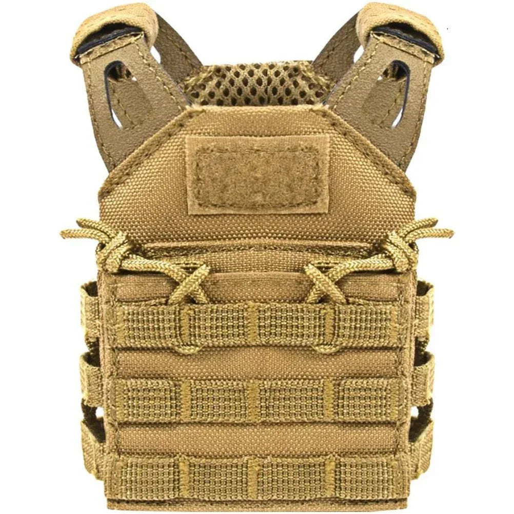 سترة LPC التكتيكية المتطورة من SINAIRSOFT، خفيفة الوزن ومناسبة للصيد والتخييم في الهواء الطلق، بتصميم Molle صغير ومناسب لحمل علب البيرة.