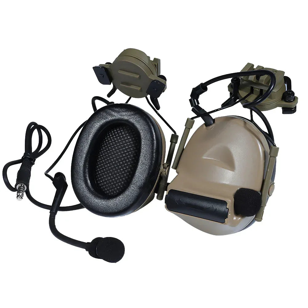 سماعة رأس طيران تكتيكية من SINAIRSOFT طراز Z-Tactical Softair، مع مجموعة محول لقضيب خوذة FAST