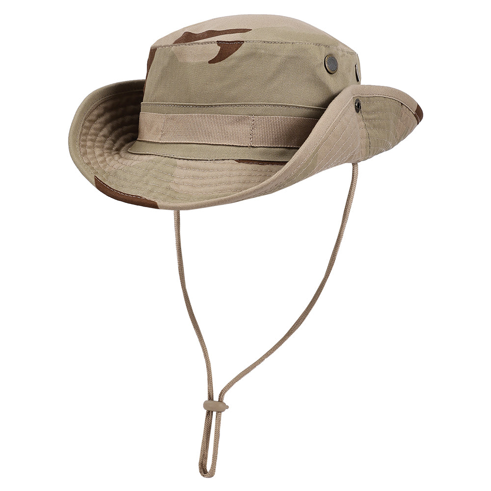 SINAIRSOFT Camo Tactical Boonie Hat, Wide Brim Outdoor Bush Sun Protection Cap