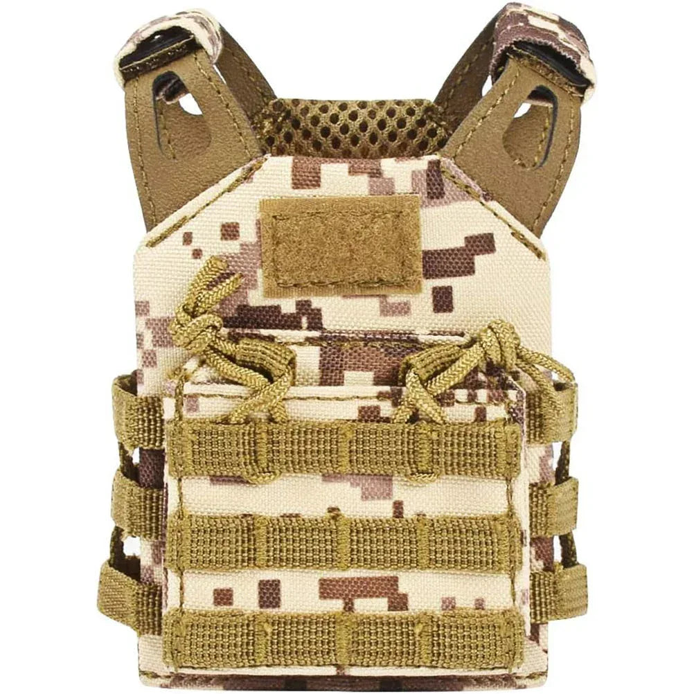 سترة LPC التكتيكية المتطورة من SINAIRSOFT، خفيفة الوزن ومناسبة للصيد والتخييم في الهواء الطلق، بتصميم Molle صغير ومناسب لحمل علب البيرة.