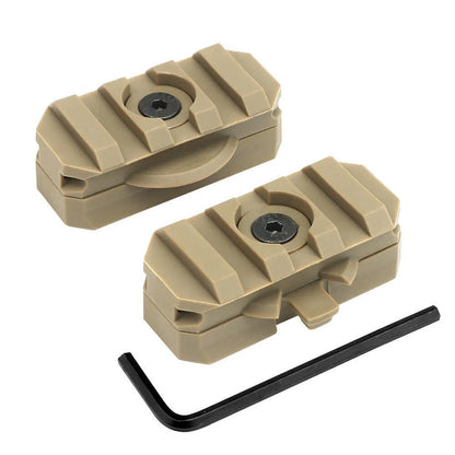 SINAIRSOFT Tactical Helmet Side Rail Flashlight Mount Adapter 360 Degree Rotat