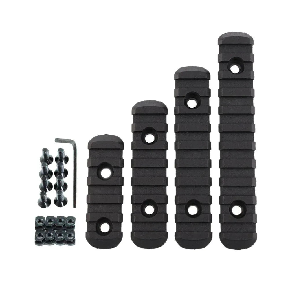 SINAIRSOFT M-Lok Rail Section 5 7 9 11 فتحة بوليمر بيكاتيني M-LOK Rail 4 قطع