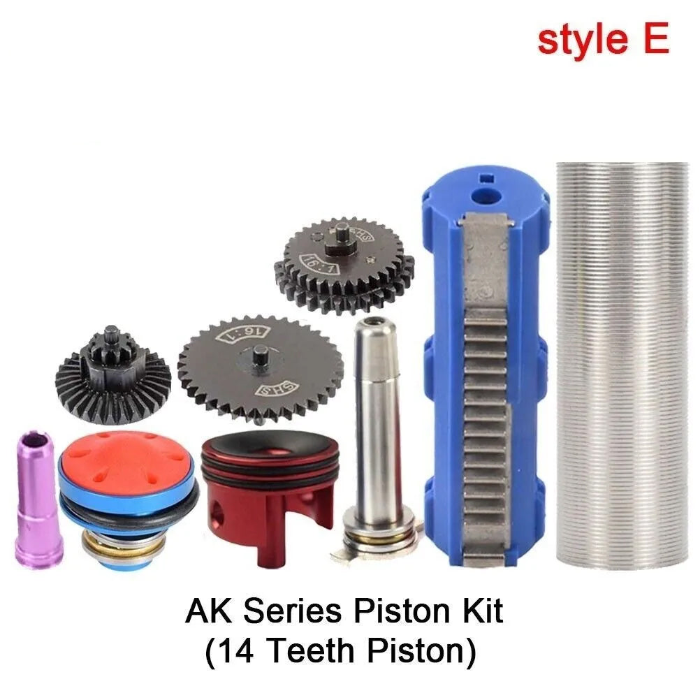 SINAIRSOFT 16:1 Gear Nozzle Cylinder Spring Guide 14Teeth Piston Kit