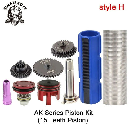 SINAIRSOFT 16:1 Gear Nozzle Cylinder Spring Guide 14Teeth Piston Kit