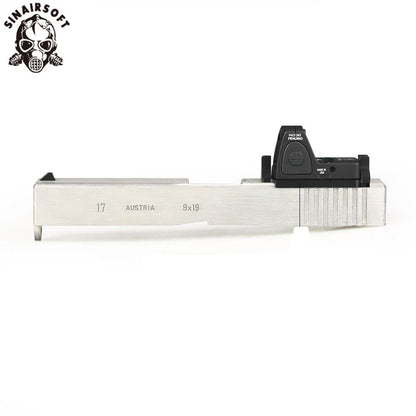Taktika RMR Ruĝpunktovidilo Plata Bazo Kun Ruĝa Verda Fibra Optiko por Glock