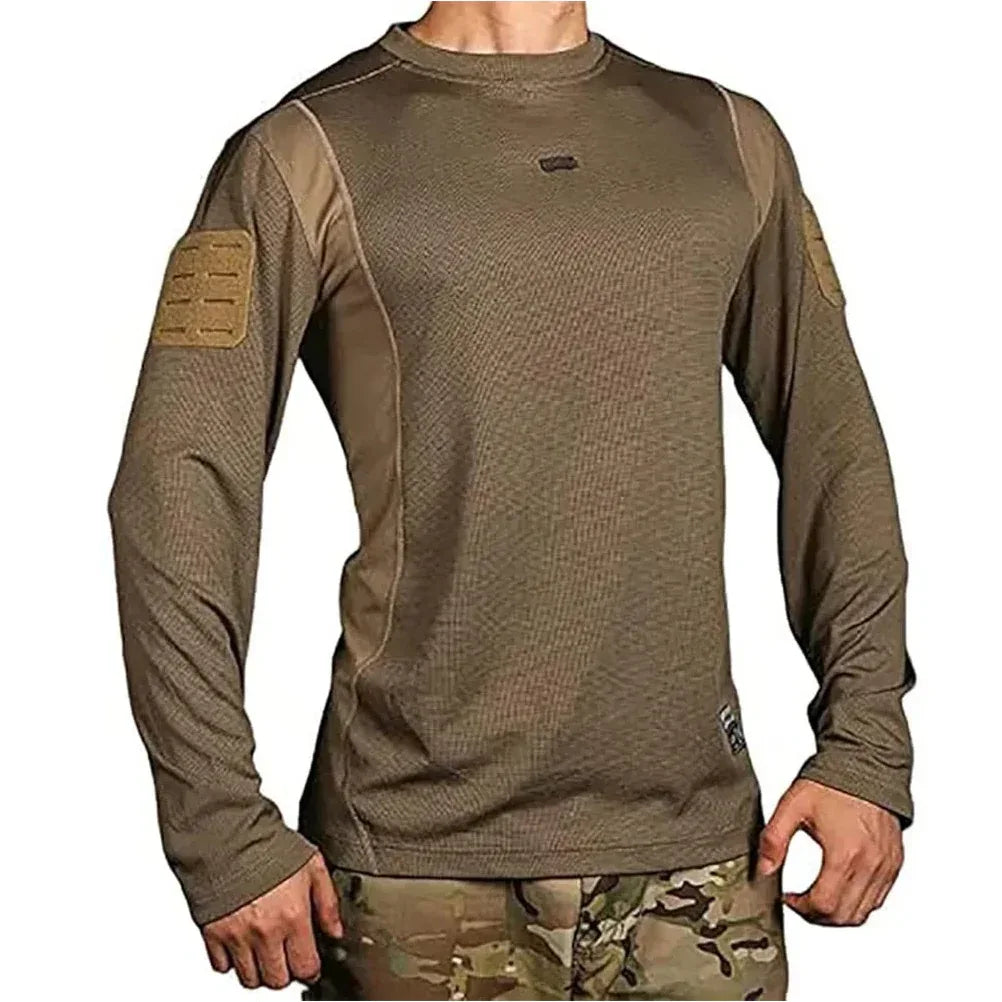 EMERSONGEAR قميص رجالي قتالي بأكمام طويلة تيشيرت تكتيكي بقصة ضيقة