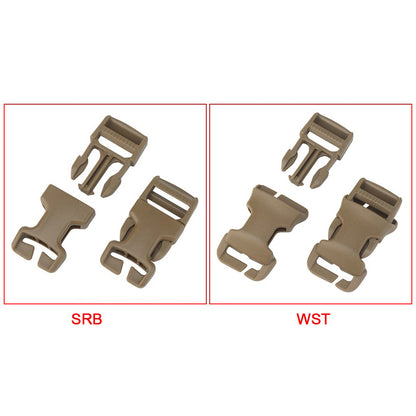SINAIRSOFT Tactical 1" QASM SRB Buckle Quick Mount Mil-spec MOLLE PALS Webbing Attach Vest